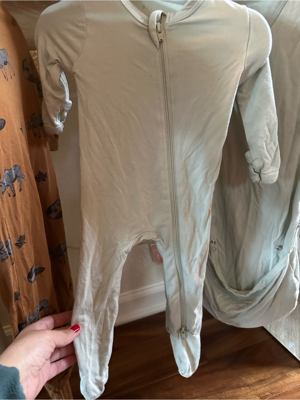 6x - Kyte BABY 0-3M - Neutral and Rust Mixed Sleepwear Set - Picture 6 of 8